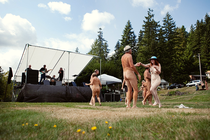 This weekend was the annual Nudestock festival, a day in the park with live music.