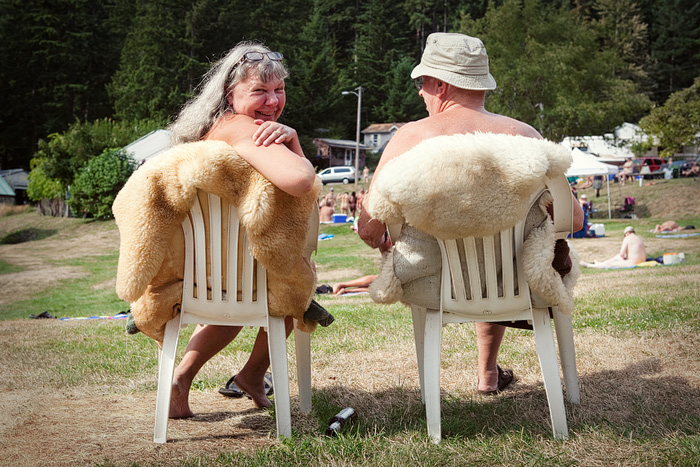 Mary, 55, with her father, Preston, 85.