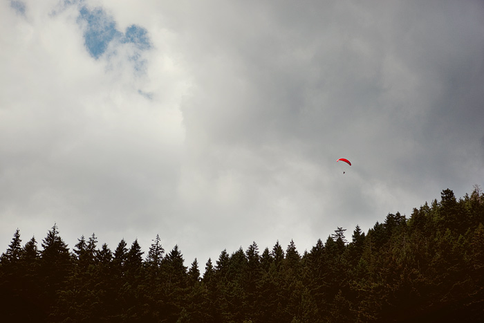 There is a para-gliding association nearby.  One year a para-glider lost his height and crashed into a tree and into the park.  The park members rushed to help and took him to the hospital.