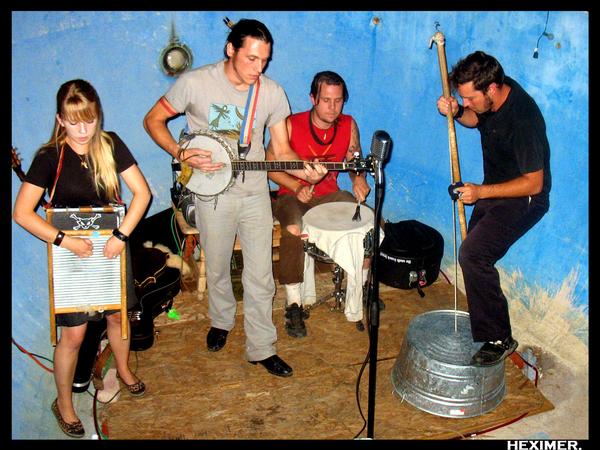 Pine Hill Haints, Saturday, August 15:  Alabama iconoclasts Pine Hill Haints released a small mountain of obscure records this decade before jumping to K for 2007aE™s Ghost Dance. Its title is a nod to the troupeaE™s self-described genre of aEœghost music,aE and that album exposed a wider audience to leader Jamie BarrieraE™s hard-bitten drawl and able trafficking in bygone sounds. His wife Katie plays washboard and mandolin, while other members contribute a shoestring backdrop of accordion, snare, singing saw, and so-called aEœwashtub bass.aE The HaintsaE™ new To Win or to Lose is as good a place as any to start, touring diverse terrain as it does. aEœBordello BlackwidowaE could only be described as back-porch calypso, whereas aEœJe Passe Devant Ta PorteaE detours into breezy French singing and aEœNever CryaE is a conspiratorial slice of rockabilly. ThereaE™s at times a Pogues-ish quality to BarrieraE™s ragged throat and love of traditional tunes, but he comes into his own on such creepy standouts as aEœRevenge of the Spider Web BoyaE and aEœHow Much Poison Does It Take.aE With Dirty Birds. SlimaE™s Last Chance Chili Shack and Watering Hole, 5606 First Ave. S, 762-7900. 9 p.m. Note by DOUG WALLEN