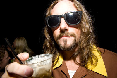 The Dude impersonator at Lebowski Fest in Fremont on July 20.