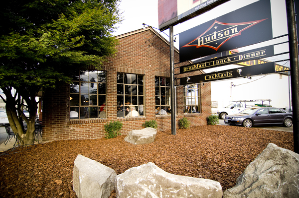 Tim Ptak, who co-owns Hudson with Michelle Braasch, says that he's had an architectural crush for years on Hudson's little brick building, which used to be Inger's Diner in the early 1930s.