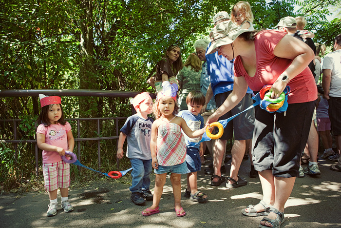 Kids on a field trip with Wiggles & Giggles Day Care from Des Moines