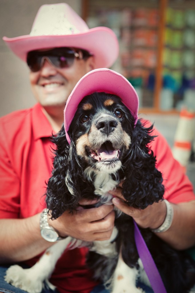 Jake with his three-year-old Cocker Spaniel, Mattie.