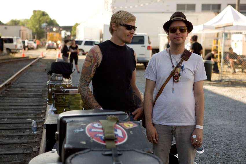 The Blinding Light relaxing backstage