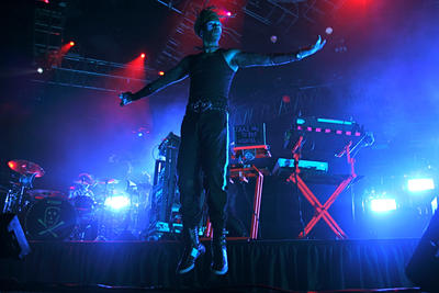 The Prodigy, with Crystal Method, performed May 30 at the WaMu Theater.