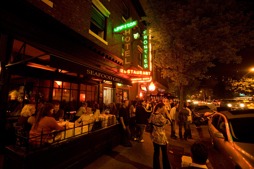 Outside the Queen City Grill