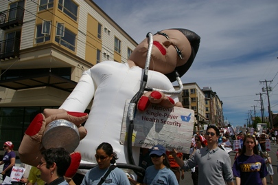 Thousands took the streets on Saturday, May 30 in a march for Health Care Reform.