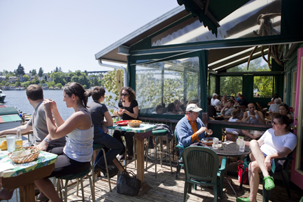 Agua Verde: You want to rent a kayak from Agua Verde and paddle around Lake Union? Make your reservation a month in advance. But to secure a spot on the patio for fish tacos and pitchers of margaritas, you only have to line up for an hour. 1303 N.E. Boat St., 545-8570, U DISTRICT aquaverde.comA Edited by Jonathan Kauffman