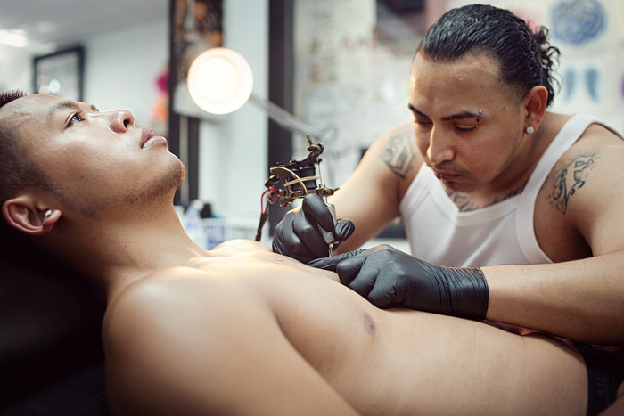 Jacob, one of the family members that run Dzul, gets to work.