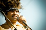 King Khan presiding over the masses at this year's Sasquatch, Saturday