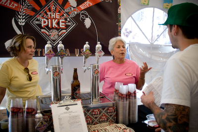 Linda and Rose Anne, from The Pike Brewing Company,  give the classic wine and cheese pairing a run for their money.