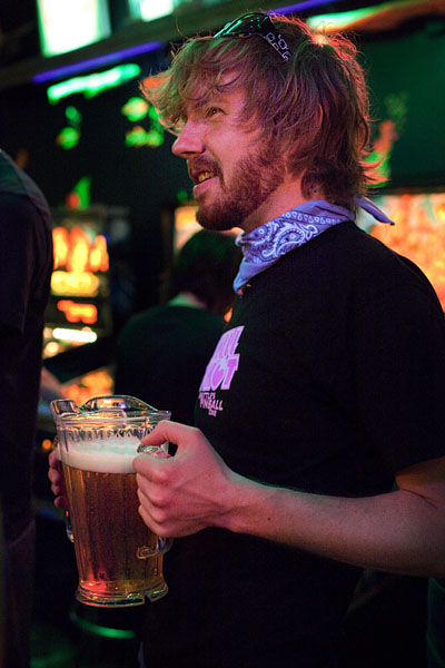 Hmmm,  I don't see a cup in that hand.