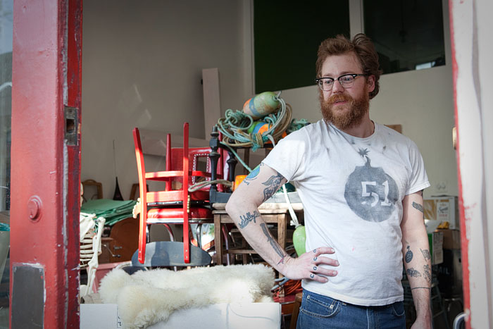 Spencer Moody on moving day for Anne Bonney.