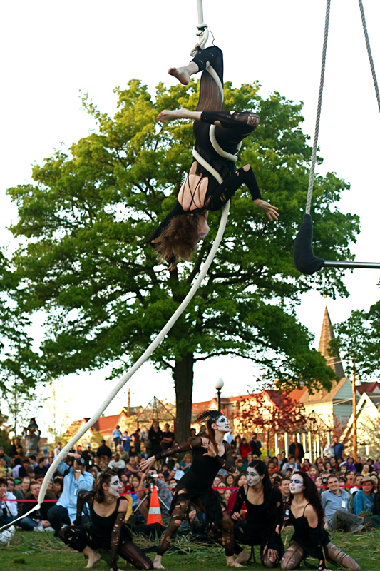 Performance troupe The Cabiri performed Daedalus Rising and celebrated their 10th Anniversary