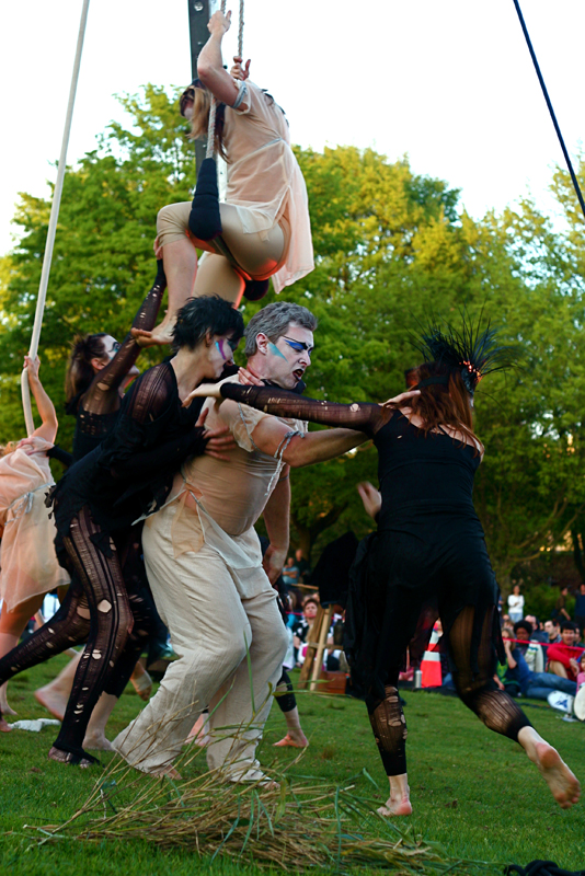 Performance troupe The Cabiri performed Daedalus Rising and celebrated their 10th Anniversary