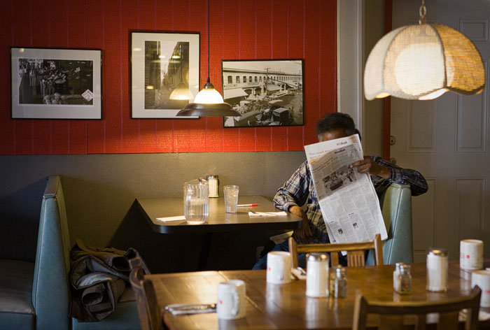 Passing time at the Baranoff.