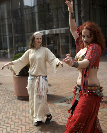 These lovely ladies turned out to advocate for single-payer health care outside