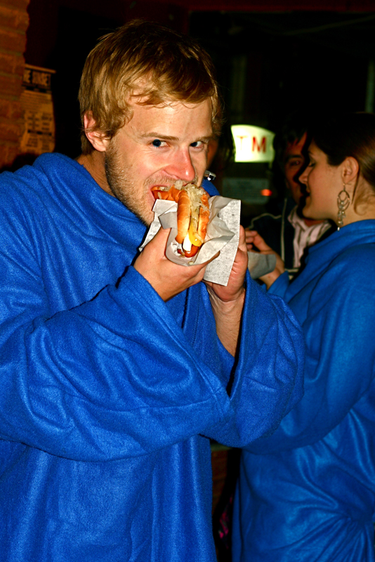 On Friday, April 24, dozens of snuggie-clad Seattleites descended on Ballard pubs