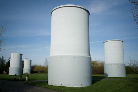 A leisurely bike ride resulted in this image of the vents above I-90 on Mercer Island for Tuesday's Photo of the Day.