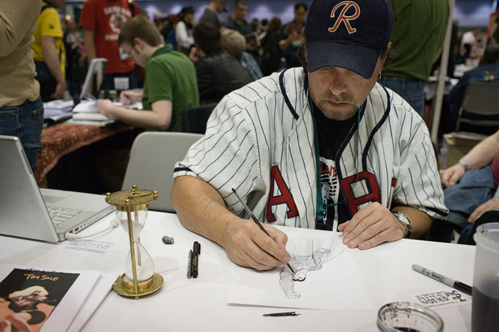 Tim Sale, comic book artist.  A hometown boy, Tim has created art for Spider-Man, Daredevil, Hulk, and even the TV series Heroes.