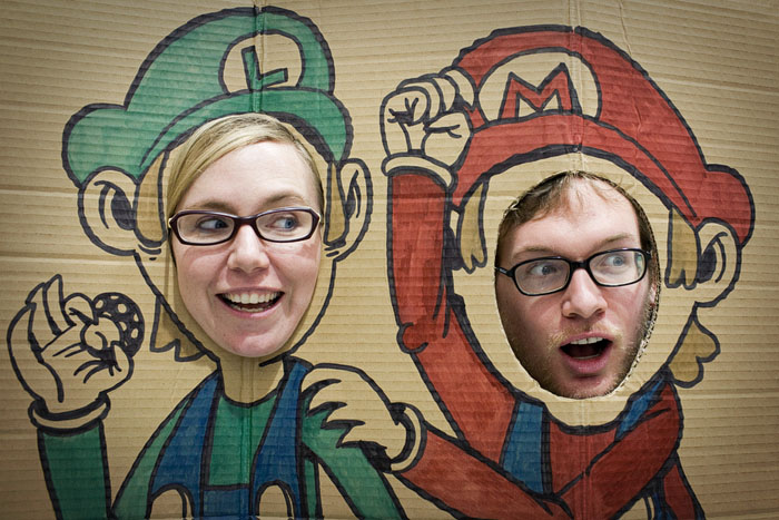Mario Brothers and our photographer's guides to Comicon, Alissa & Andrew.