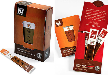 6. Howard Schultz's solution for recapturing Starbucks' soul: Instant coffee.In February 2007, Starbucks chairman Howard Schultz issued a call to arms to the company's partners. In a memo bemoaning that Starbucks stores no longer had the soul they once did, Schultz wrote: We desperately need to look into the mirror and realize it's time to get back to the core and make the changes necessary to evoke the heritage, the tradition, and the passion that we all have for the true Starbucks experience. And what bold new initiative resulted two years later? Via, an instant coffee that you make by yourself, at home or at the office, far from an actual Starbucks store. (The new third place: your desk.) The sound of the grinder, the hissing of steam, the gurgling of the milk, the fancy Italian names, the dance of the baristasaE”apparently not even Starbucks has time for that anymore. Instead, the company has poured its marketing might into little envelopes of coffee crystals that seem contrary to everything that made Starbucks a multibillion-dollar international brand. This is an item that's not only overpriced ($1 for 8 ounces), but actually drives you away from the core product. It's like Schultz is pissing on the green mermaid herself.