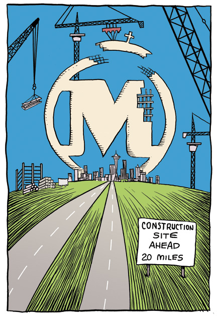 12. Mars Hill church just keeps getting bigger. The Seattle movement with arguably the most enthusiastic adherents isn't locavorism, green building, or even antiaE“Prop 8 rallying; it's devotion to a homophobic, misogynist, ranting, raving, and cursing (he's edgy, see) pastor in Ballard. Mars Hill is one of the fastest-growing congregations in America. Last year the church added a downtown campus after purchasing former nightclub Tabella for a cool $3.95 million. And now head pastor Mark Driscoll is being named a theological trendsetter by Time and interviewed by ABC as an expert on Satan. More than 12,000 people follow Driscoll on Twitter. (The semi-national No On Prop. 8 campaign has less than half that many.) That's a lot of fans for a man who spews venom at women, gays, practitioners of other religions, and anyone not hip enough to be down with a pastor who uses the F-word. Driscoll touts his strict Biblical reading, but glosses over the legions of passages on loving your neighbor and caring for the poor. Instead he zeroes in on a few questionably interpreted verses justifying his hostile attitude toward pretty much everyone not exactly like him; straight, male, Protestant douchebag. Somewhere in the Bible Belt, that kind of conservatism might make sense. But come on, Seattle, why is this guy so popular? Is it because his worship band wears skinny jeans and sports tattoos? We're pretty sure what Jesus would do is tell Driscoll to shut the fuck up.
