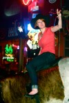 And there's nothing hotter than a redhead riding a bull.
