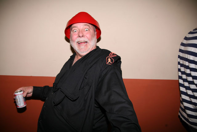 Devo's Happiness Sensei (we bet), experimenting with new Budweiser Ecstasy