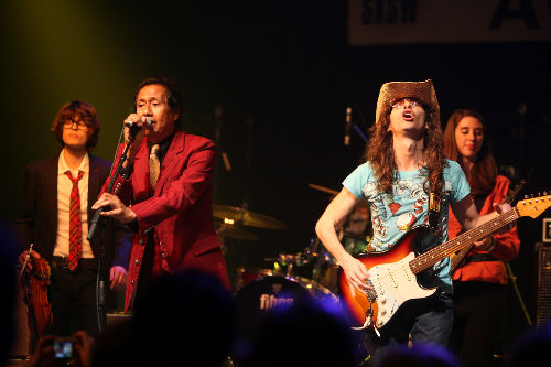 Alejandro Escovedo and Shawn Sahm at the Doug Sahm Tribute