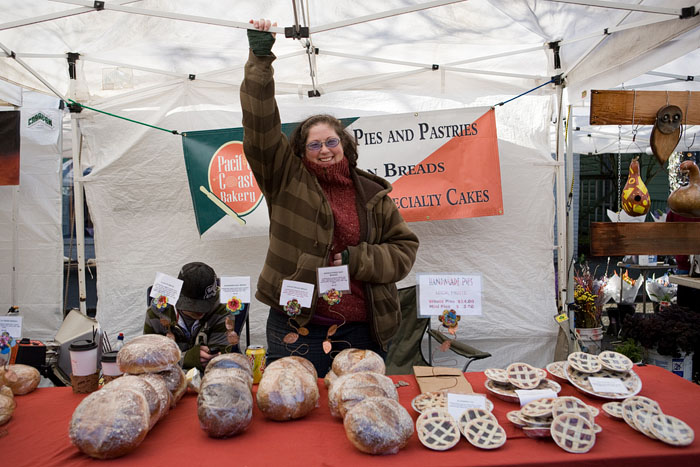 Pacific Coast Bakery holding down the tent.