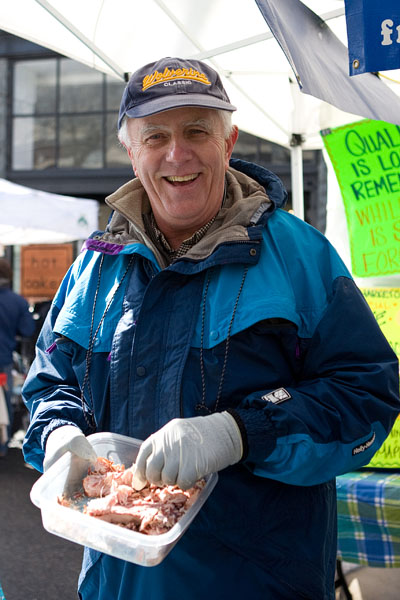 Alaskan white king smoked salmon from Wilson Fish.
