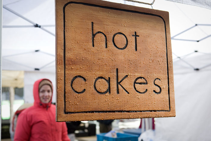 Autumn again.A  Her brother made this sign for her.