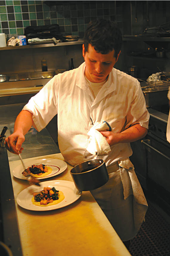 Restaurant Zoe: When a talented young chef starts up a second restaurant, his or her original, overshadowed by the buzz and attention lavished on the newcomer, risks becoming as enjoyable as a three-year-old with a baby sister. Quality often slips. Scott StaplesaE™ Zoe went through a rough patch after he opened QuinnaE™s Pub last year, but itaE™s back to its former brilliance. ThataE™s because chef-owner Scott Staples has the touch with meataE”the man can roast an octopus tentacle as surely as he can braise a shortribaE”as well as a gift for ideas that look improbable on paper and come to life on the palate. Celery root risotto? Gently grassy, the root vegetable emerges as a creamy presence amid the grains of rice. Ricotta gnudi with orange marmalade and red-beet emulsion? Cotton-dense dumplings arranged on a magenta sauce, earthy sweetness and citrus in perfect balance. The wine list is stellar, the service composed to an un-Seattle-like degree, and the room is Belltown at its best, wide open and urbane, styley without being overdone. Note by JONATHAN KAUFFMAN, Serves: dinner. 2137 Second Ave., 256-2060, BELLTOWN restaurantzoe.com