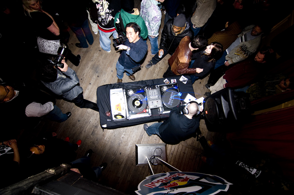 DJs, including Nu Mark, John Doe, Jake One, and Supreme La Rock,