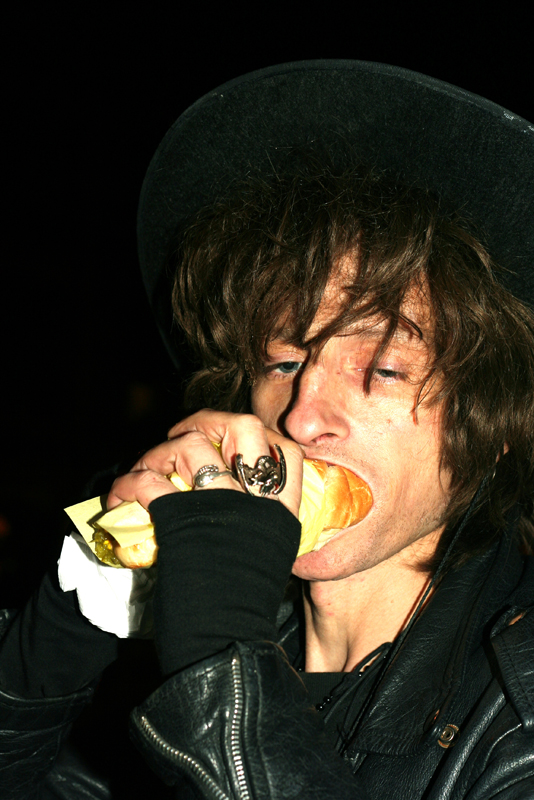 ... the star of our show couldn't get one in his face fast enough.