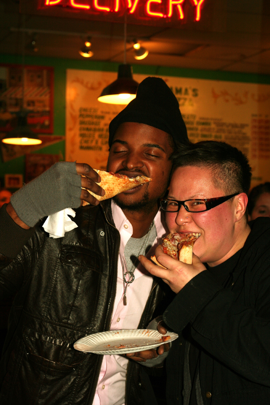 This guy opted for a slice.