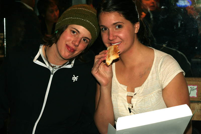 And these two took theirs to go.