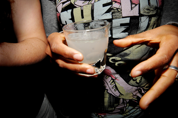 Can anyone tell me what she's drinking?