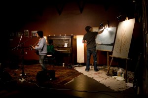 Grand Hallway, accompanied by painter Scott Erickson.