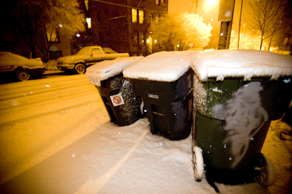 Sunday snow on Capitol Hill.
