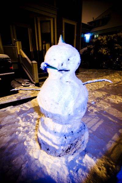 Sunday snow on Capitol Hill.