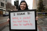 What are Seattleites resolving to do differently in 2009? We went downtown