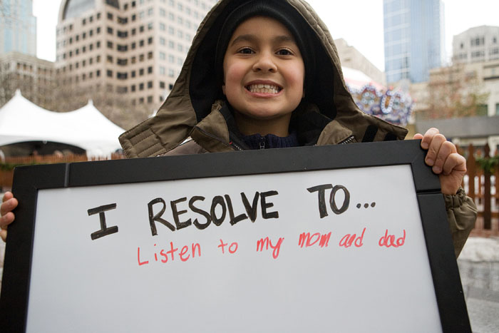 What are Seattleites resolving to do differently in 2009? We went downtown