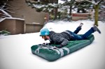 The sleds, the dogs, the people, and the air mattresses. All photos