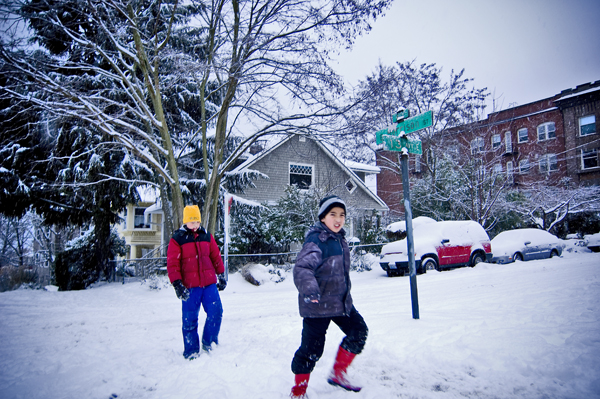 The sleds, the dogs, the people, and the air mattresses. All photos