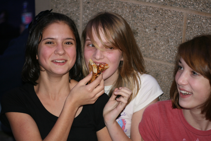 Yes, the kids were out in force last night.