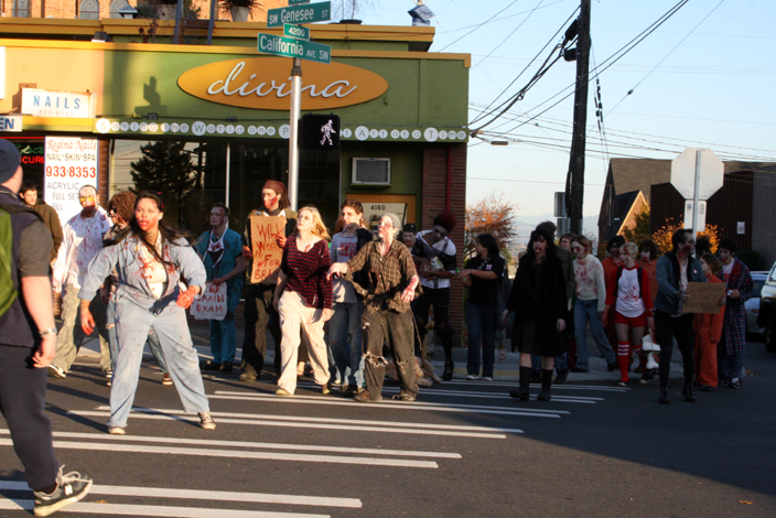 The Fourth Annual Seattle Zombie Walk took place in West Seattle on
