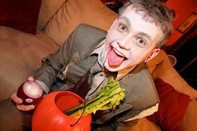 Veggies, fruits or healthy snacks: Talk about a trick. You wanted something filled with sugar and preferably neon but instead you got stuck with celery sticks. Save the rabbit food for the Easter Bunny.